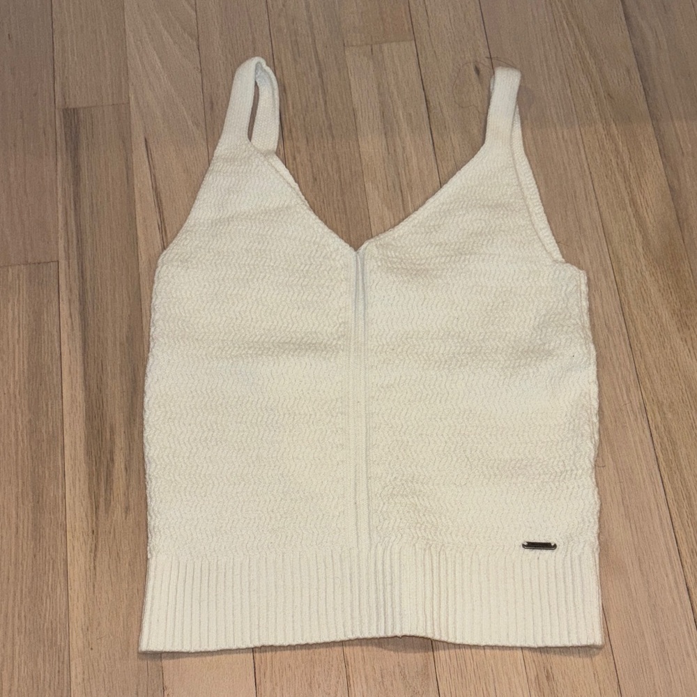 Abercrombie & Fitch White Knit Women's Top